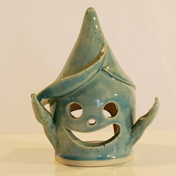 G-0038: Geister Windlicht ca. 11x16 cm