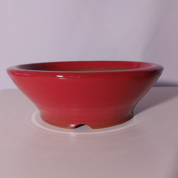 RGM-0011: Bonsai- oder Kusamonoschale rot ca. 17x6 cm