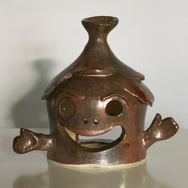 G-0019: Geist Windlicht ca.11x14 cm