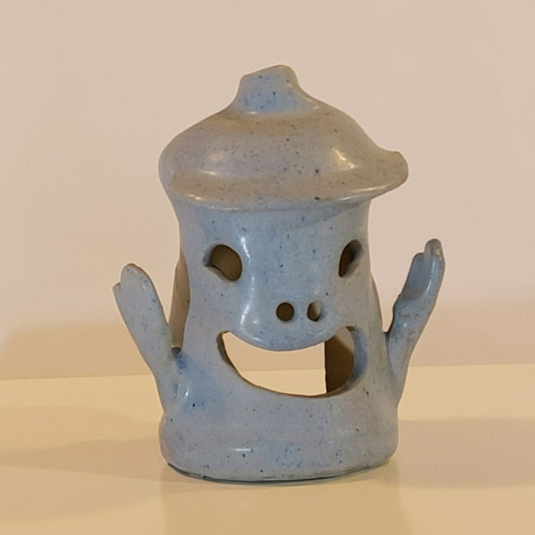 G-0044: Geister Windlicht ca. 10x13 cm