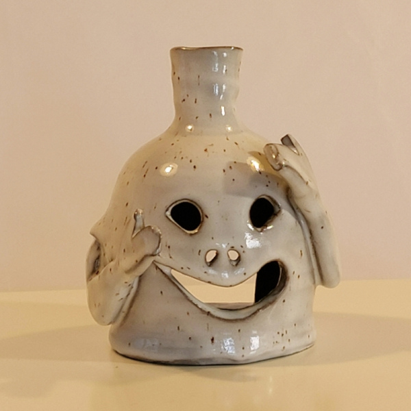 G-0036: Geister Windlicht ca.12x14 cm