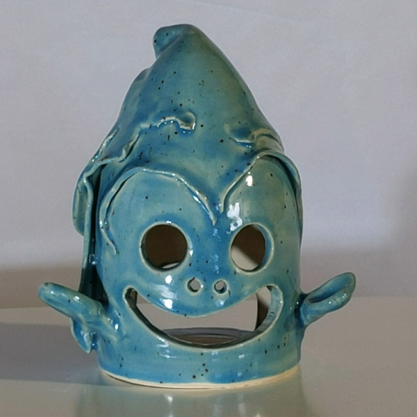 G-0039: Geister Windlicht ca. 10x15 cm