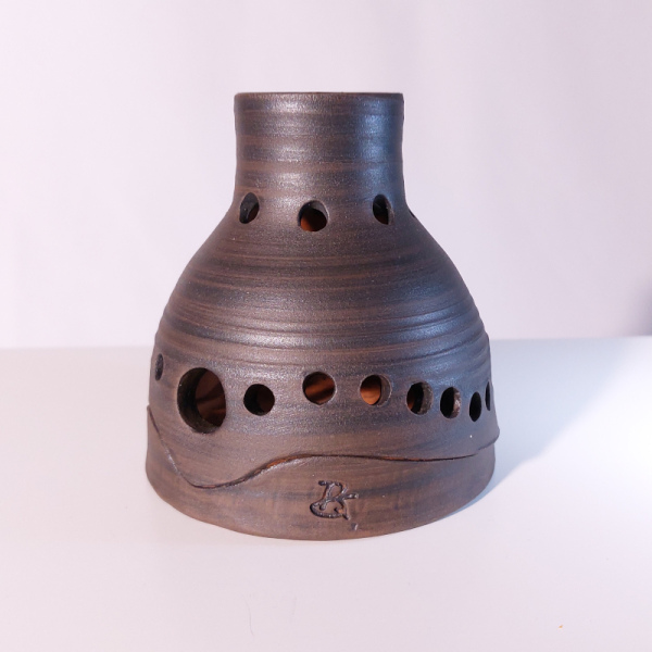 L-0010: Windlicht zweiteilig ca. 10x10 cm