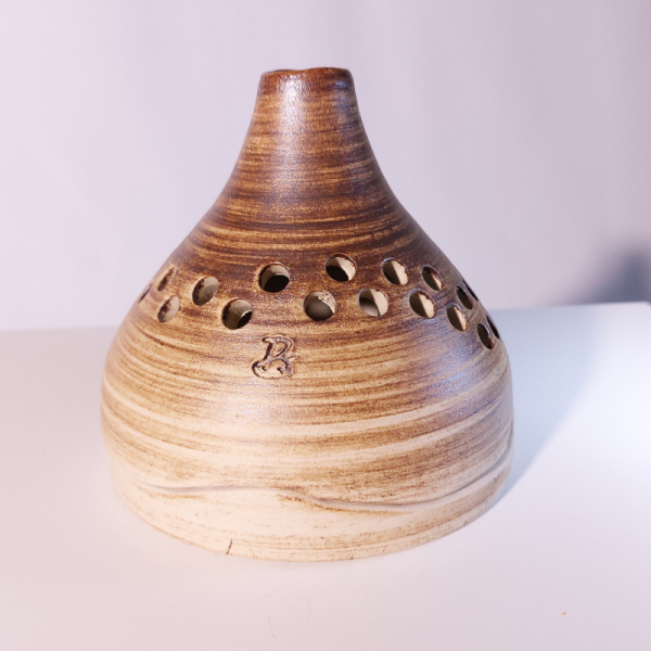 L-0011: Windlicht zweiteilig ca. 11x10 cm